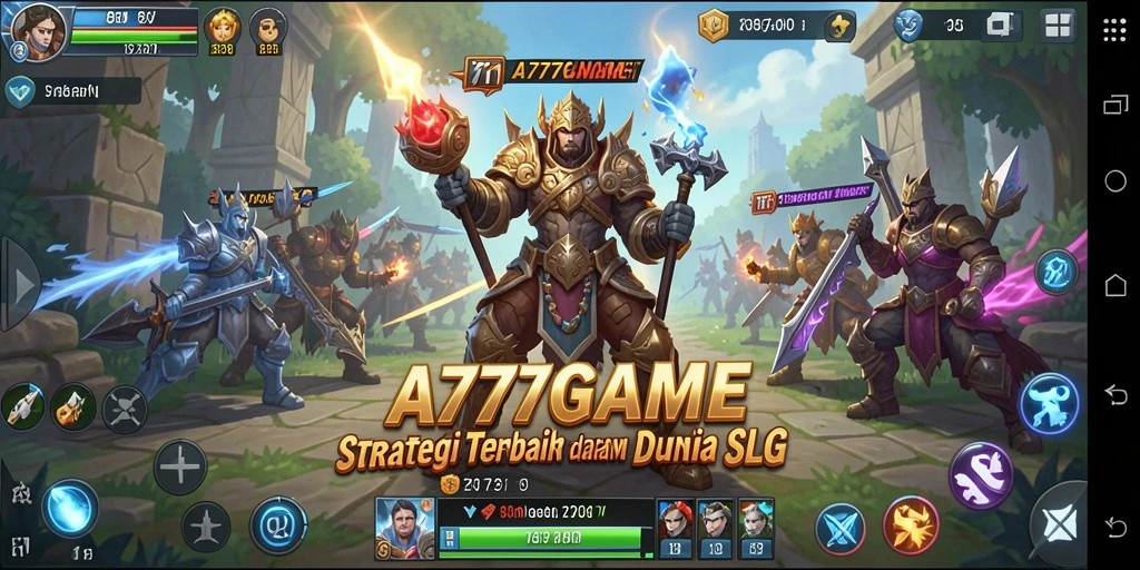 Tangkapan layar menunjukkan aksi mendebarkan dalam gameplay SLG.