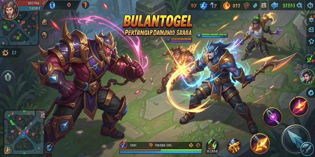 Tampilan menarik dari gameplay seru BULANTOGEL MOBA.