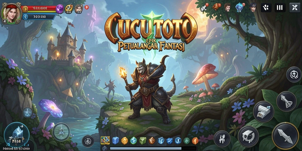 Tampilan gameplay epik CUCUTOTO dengan petualangan mendebarkan.
