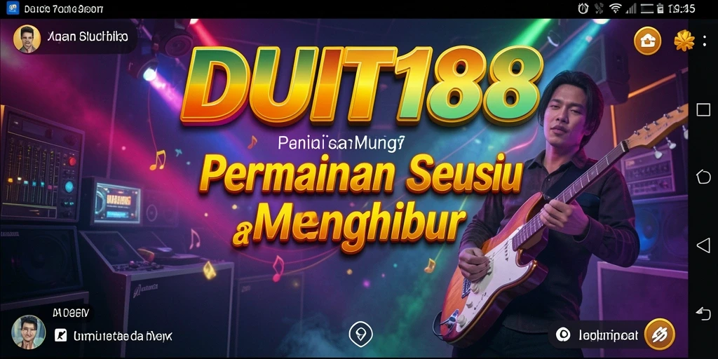 Tangkapan layar utama DUIT188 menampilkan gameplay musik yang seru.