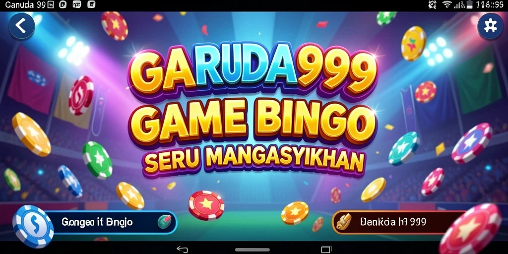 Tampilan gameplay Bingo GARUDA999 yang menarik dan penuh warna.