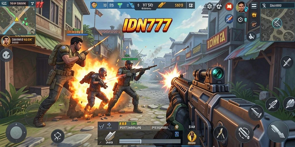 Tangkapan layar gameplay IDN777 menampilkan pertempuran seru dan aksi yang mengesankan.