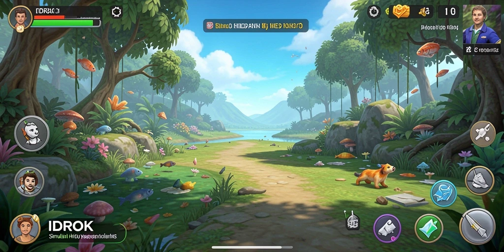 Tampilan gameplay <strong>IDROK</strong> yang interaktif dan menarik.