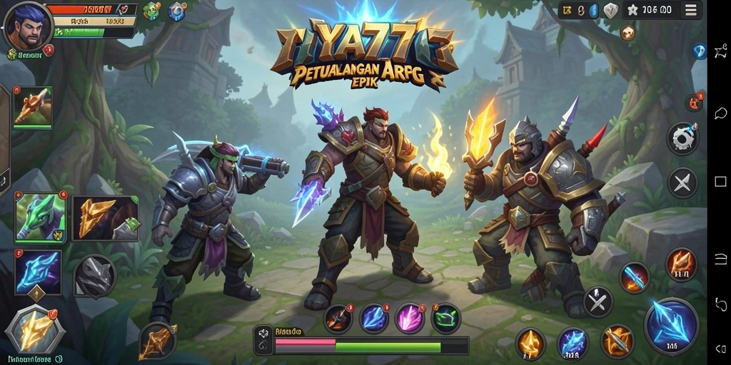 Gameplay mendebarkan IYA777 dalam aksi penuh pertempuran ARPG.