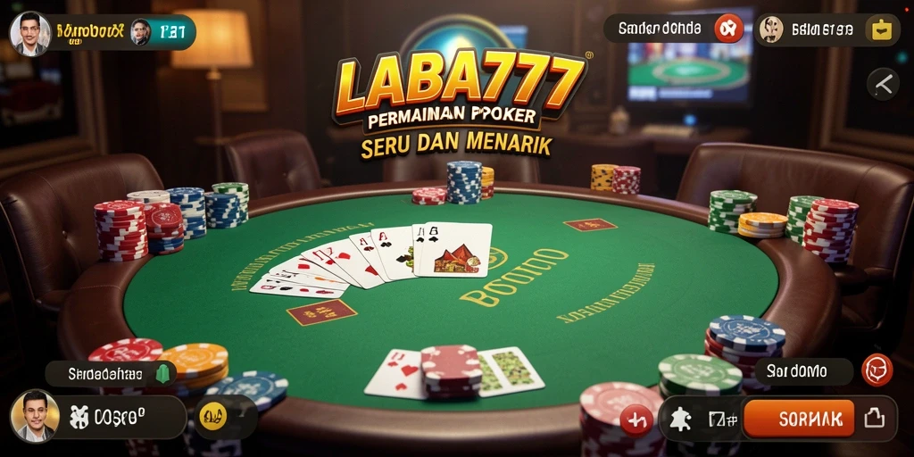 Tampilan gameplay Poker yang seru dan menantang di LABA777.