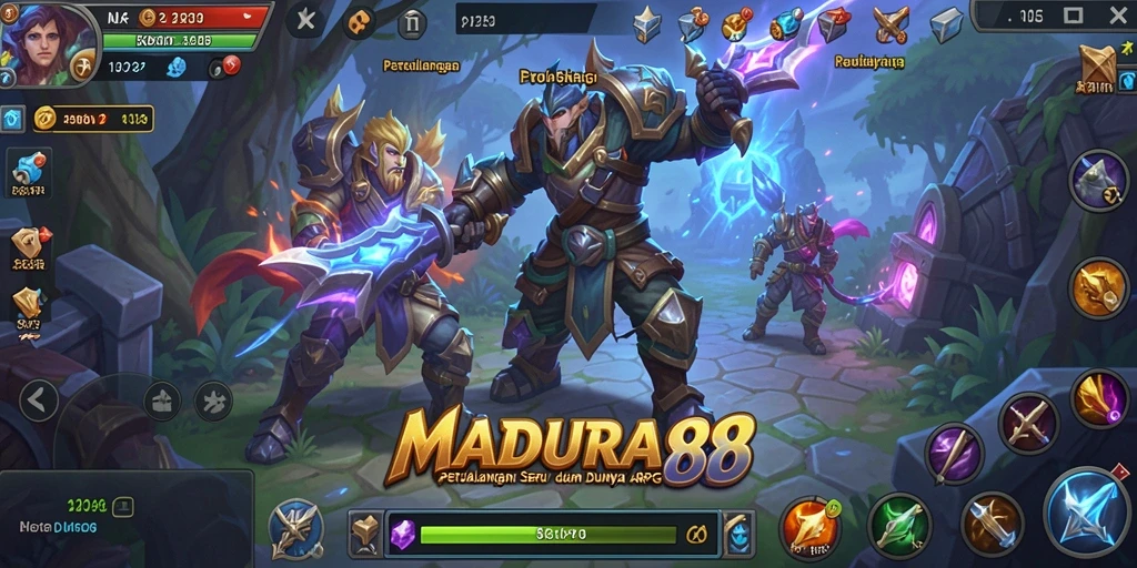 Tampilan gameplay seru dalam dunia fantastik MADURA88.