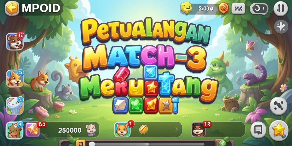 Gambaran gameplay seru dan penuh warna dari MPOID.