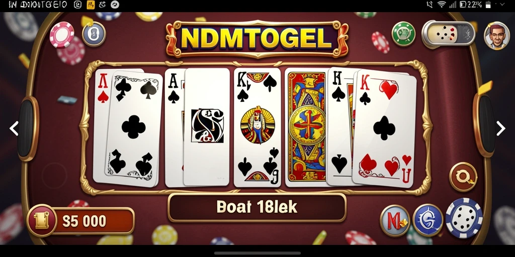Tampilan gameplay seru NDMTOGEL dengan berbagai pilihan Domino.