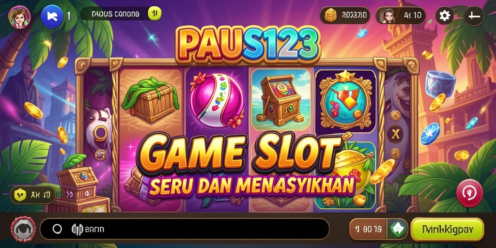 Tampilan gameplay PAUS123 yang menarik dan interaktif saat bermain Slot.