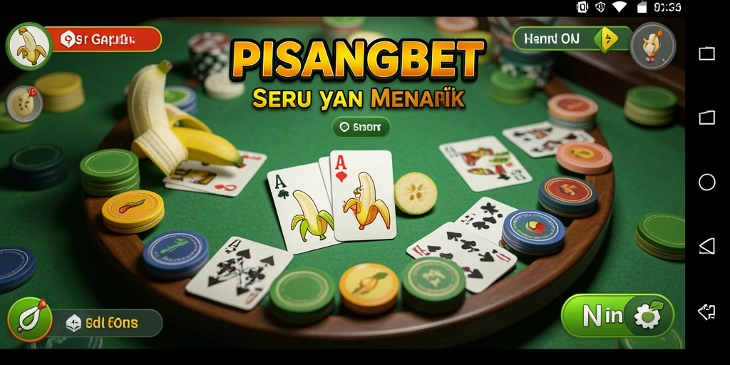 Tampilan gameplay Gaple yang seru dan menarik di PISANGBET.