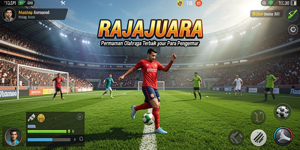 Tampilan menarik gameplay RAJAJUARA dalam aksi olahraga