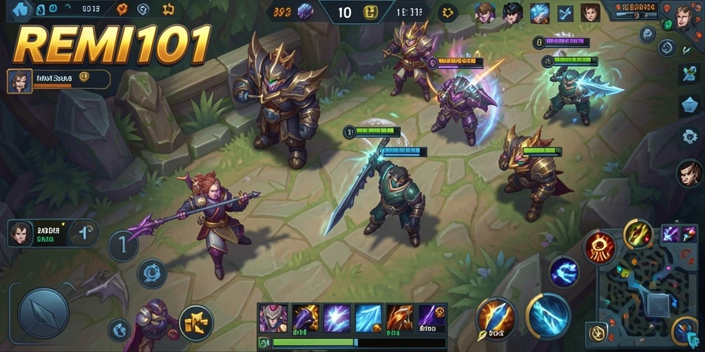 Tampilan aksi seru dalam gameplay <strong>REMI101</strong>.