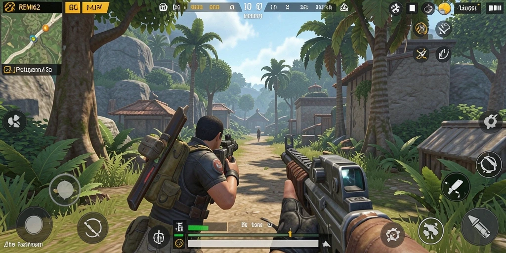 Tampilan gameplay REMI62 yang menegangkan dan penuh aksi dalam TPS.