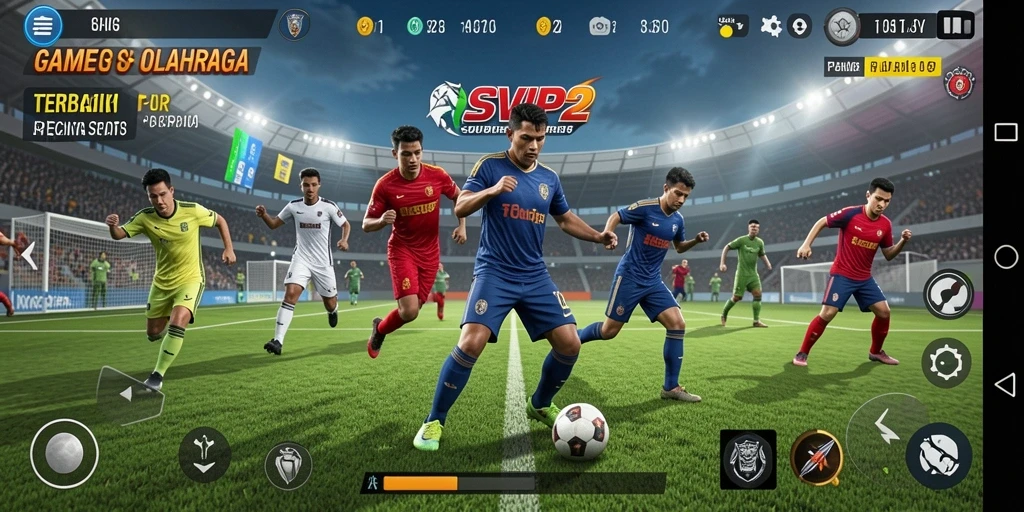 Tampilan gameplay seru dari SVIP2 dengan aksi olahraga yang mendebarkan.